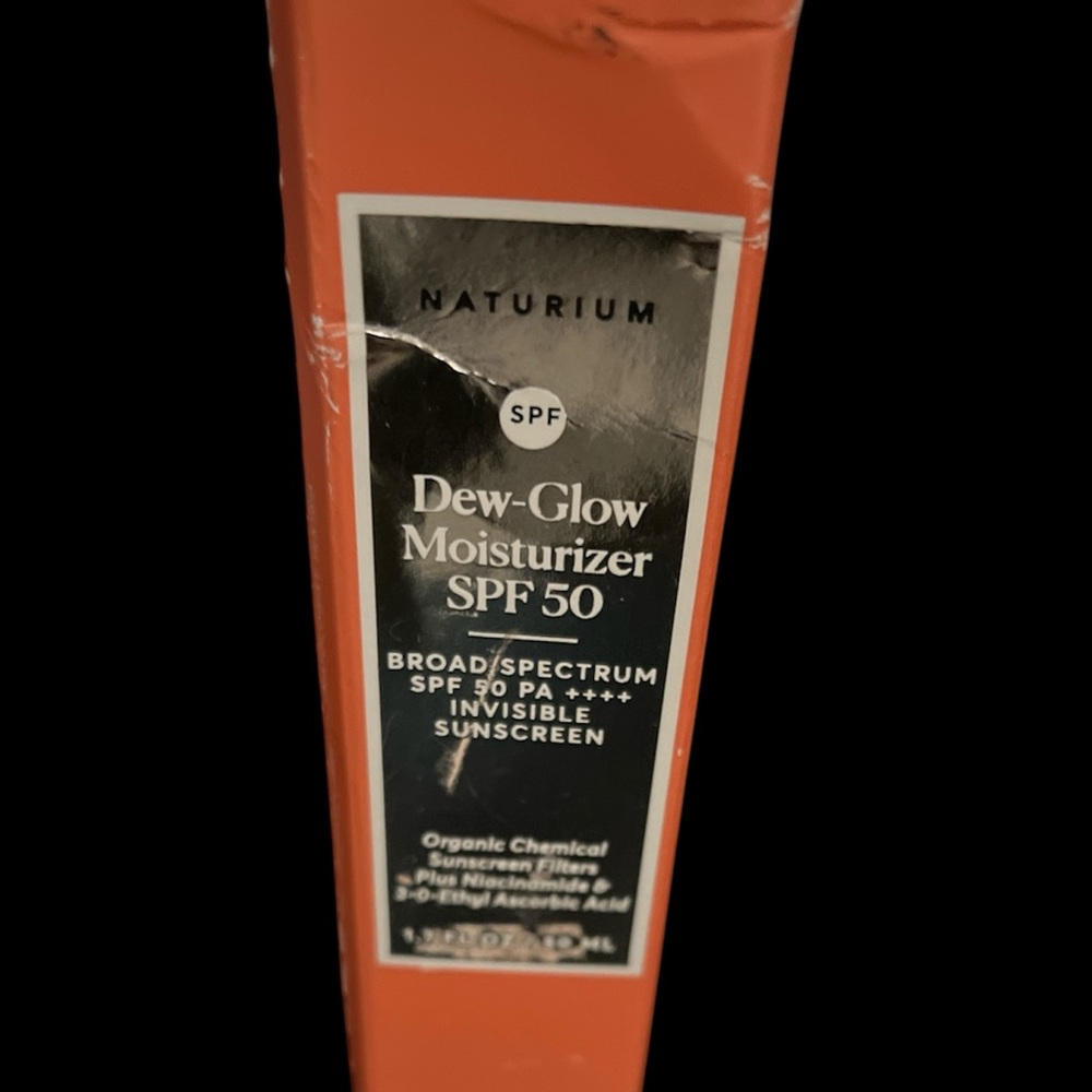 NIB Naturium Dew Glow Moisturizer SPF 50 Invisible Sunscreen 50ml/1.7oz